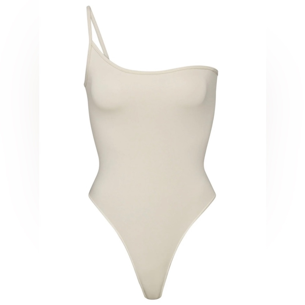 SKIMS Essential One Shoulder Leotard Bodysuit SH-BRA-0148) Size S/M NWOT
